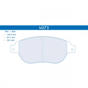 Plaquettes de frein Peugeot 206 RC