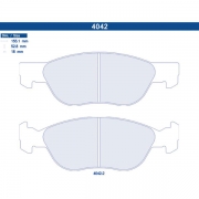 Plaquettes de frein Renault Twingo 2 R2 Asphalte-Terre