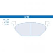 Plaquettes de frein Volkswagen Polo 5 2.0 WRC