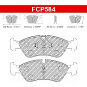 Plaquettes de frein Opel Calibra 2.0 1989 - 1996