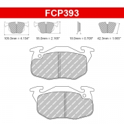 Plaquettes de frein Peugeot 106 1.3 Rallye et 1.4 XSi