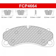 Plaquettes de frein Porsche 991 3.8 GT3, Turbo et Turbo S