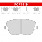 Plaquettes de frein Volkswagen Polo 9N_