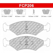 Plaquettes de frein Ford Fiesta XR2