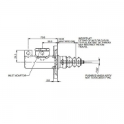 Matre-Cylindre AP RACING CP2623 tige 5-16UNF longueur 160mm