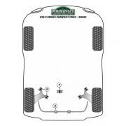 Silent blocs polyurthane BMW Serie 3 E36 Compact