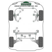 Silent blocs polyurthane Porsche 944, S2 et Turbo de 1985  1991