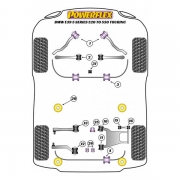 Silent blocs polyurthane BMW Serie 5 E39 520  530 Touring