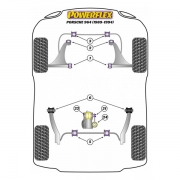 Silent blocs polyurthane Porsche 964