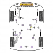 Silent blocs polyurthane Porsche 911 Classic Turbo de 1974  1977