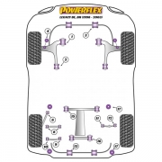 Silent blocs polyurthane Subaru Legacy de 1998  2003