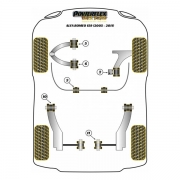 Silent blocs comptition polyurthane Alfa Romeo 159