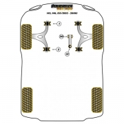 Silent blocs comptition polyurthane Alfa Romeo 145