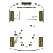 Silent blocs comptition polyurthane Porsche 911 Classic de 1965  1967