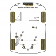 Silent blocs comptition polyurthane Porsche 911 Classic de 1967  1969