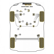 Silent blocs comptition polyurthane Renault Clio 3