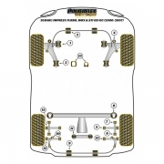 Silent blocs comptition polyurthane Subaru Impreza 2.0 Turbo de 2000  2007