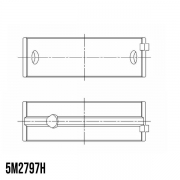 Coussinets de vilebrequin trimtal Peugeot moteur TU3FJ2-Z