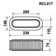 Filtre de remplacement GREEN pour Alfa Romeo 33 - Filtre OVAL