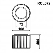 Filtre de remplacement GREEN pour Alfa Romeo Giulia - Filtre ROND