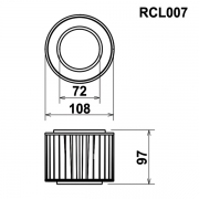 Filtre de remplacement GREEN pour BMW 1500 - Filtre ROND