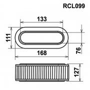 Filtre de remplacement GREEN pour Citroen GSA - Filtre OVAL