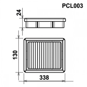 Filtre de remplacement GREEN pour Ford Capri - Filtre PLAT