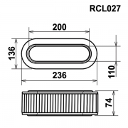 Filtre de remplacement GREEN pour Opel Commodore - Filtre OVAL