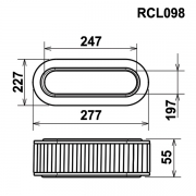 Filtre de remplacement GREEN pour Peugeot 305 - Filtre OVAL