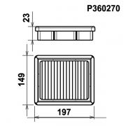 Filtre de remplacement GREEN pour Ford Fiesta XR2 - Filtre PLAT