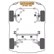 Silent blocs polyurthane Porsche 944 de 1982  1985