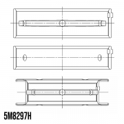 Coussinets de vilebrequin trimtal Subaru EJ20 - incluant Turbo