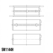 Coussinets de vilebrequin trimtal Mitsubishi moteurs 4G37