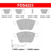 Plaquettes de frein Audi A3 2.0 TFSI Quattro - Etriers arrires BOSCH