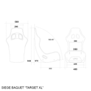 Sige baquet ATECH modle TARGET XL