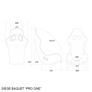 Sige baquet TECHNO RACING modle PRO ONE