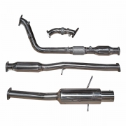 Ligne chappement inox Subaru Impreza GT Turbo - Diamtre 76 mm avec up pipe