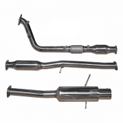 Ligne chappement inox Subaru Impreza GT Turbo - Diamtre 76 mm sans up pipe