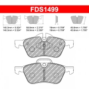 Plaquettes de frein Mini Cooper R50, R52 et R53