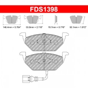 Plaquettes de frein Seat Ibiza 4 6L1 1.8T Cupra R