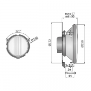 Phare encastrable STANDARD longue porte H3